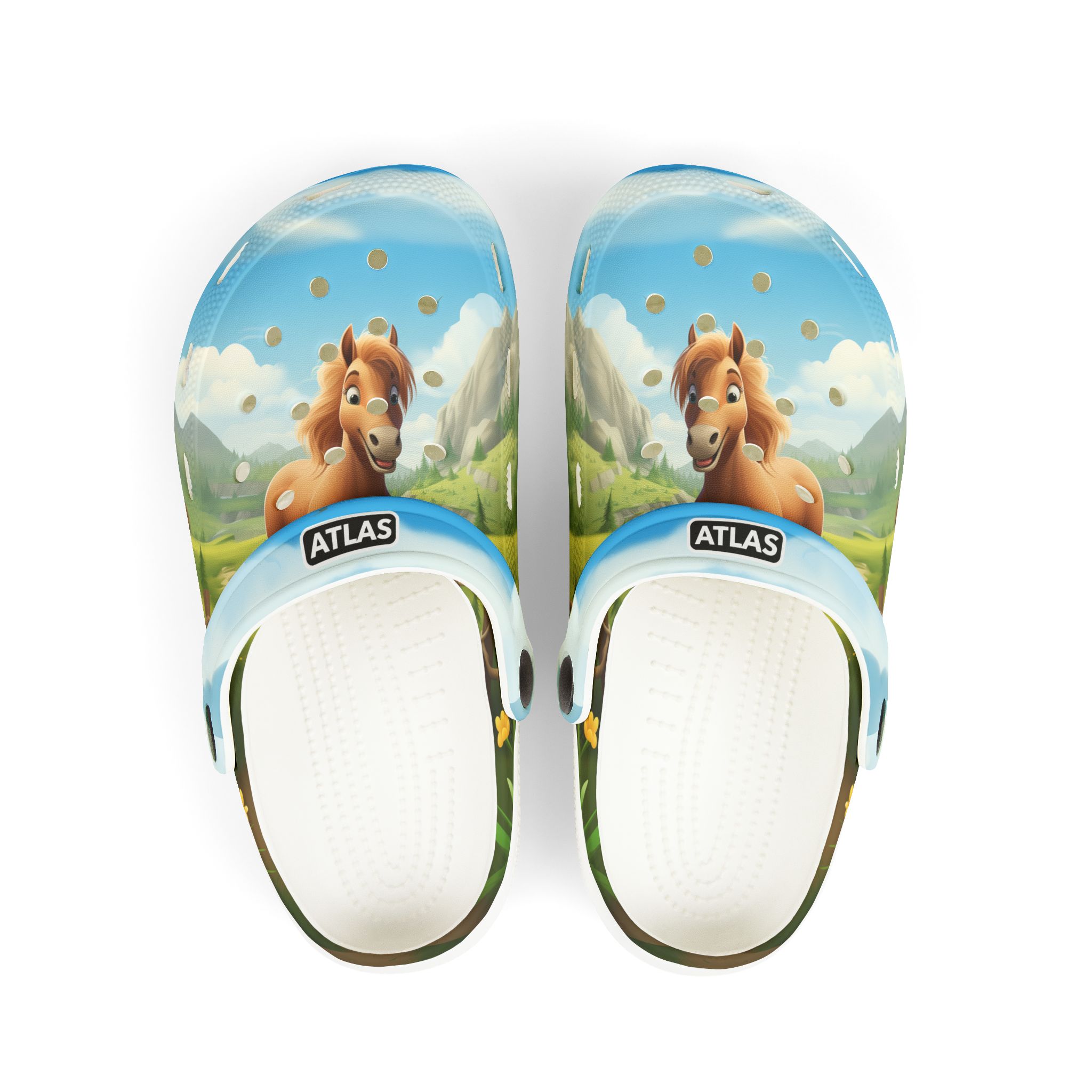Buttercup farm animal kids clog